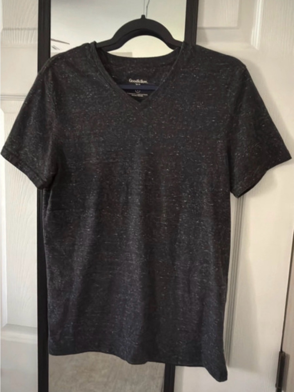 Goodfellow & Co Charcoal Heather Short-Sleeve Shirt Jacket